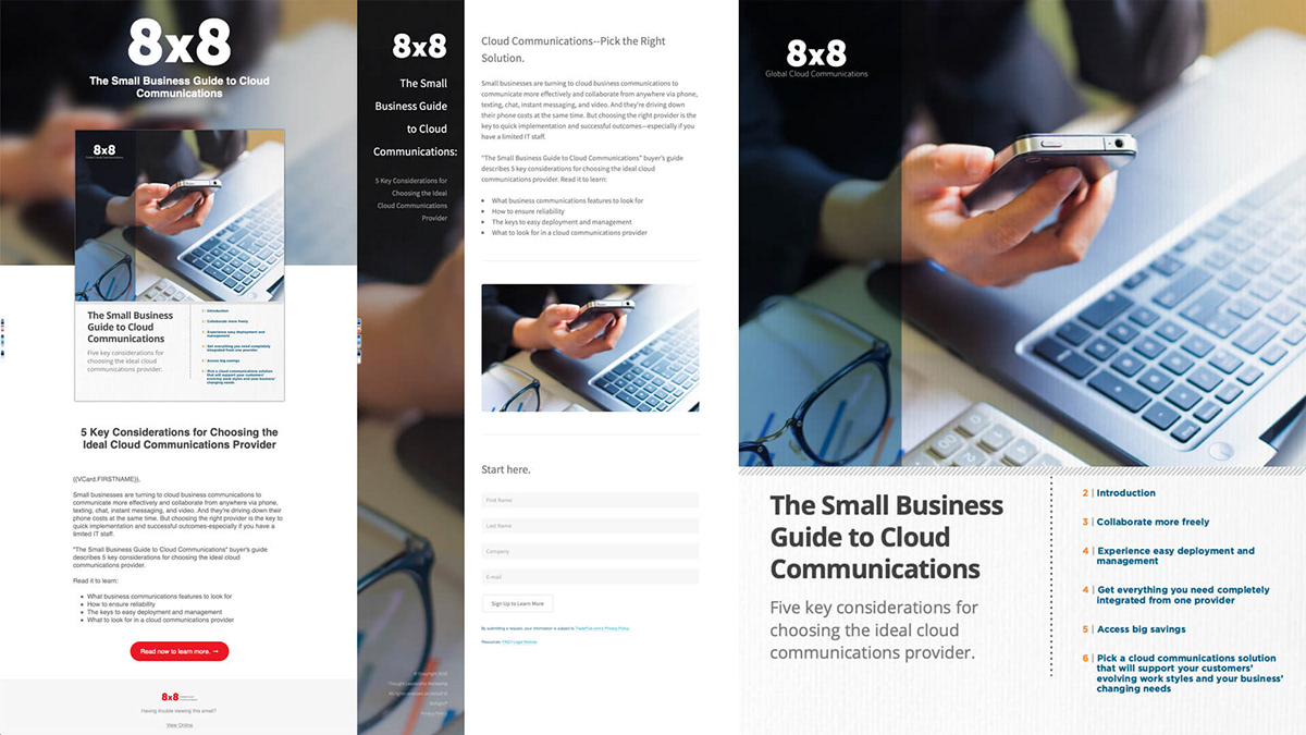 8x8: Small Business Guide to Cloud Communications