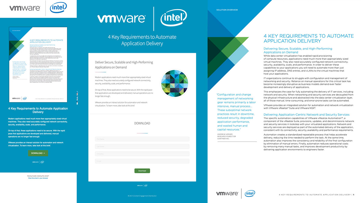 VMware and Intel: 4 Key Requirements to Automate Application Delivery